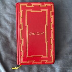 Rare 1976 Agatha Christie Double Issue - Hardcover Red Leather